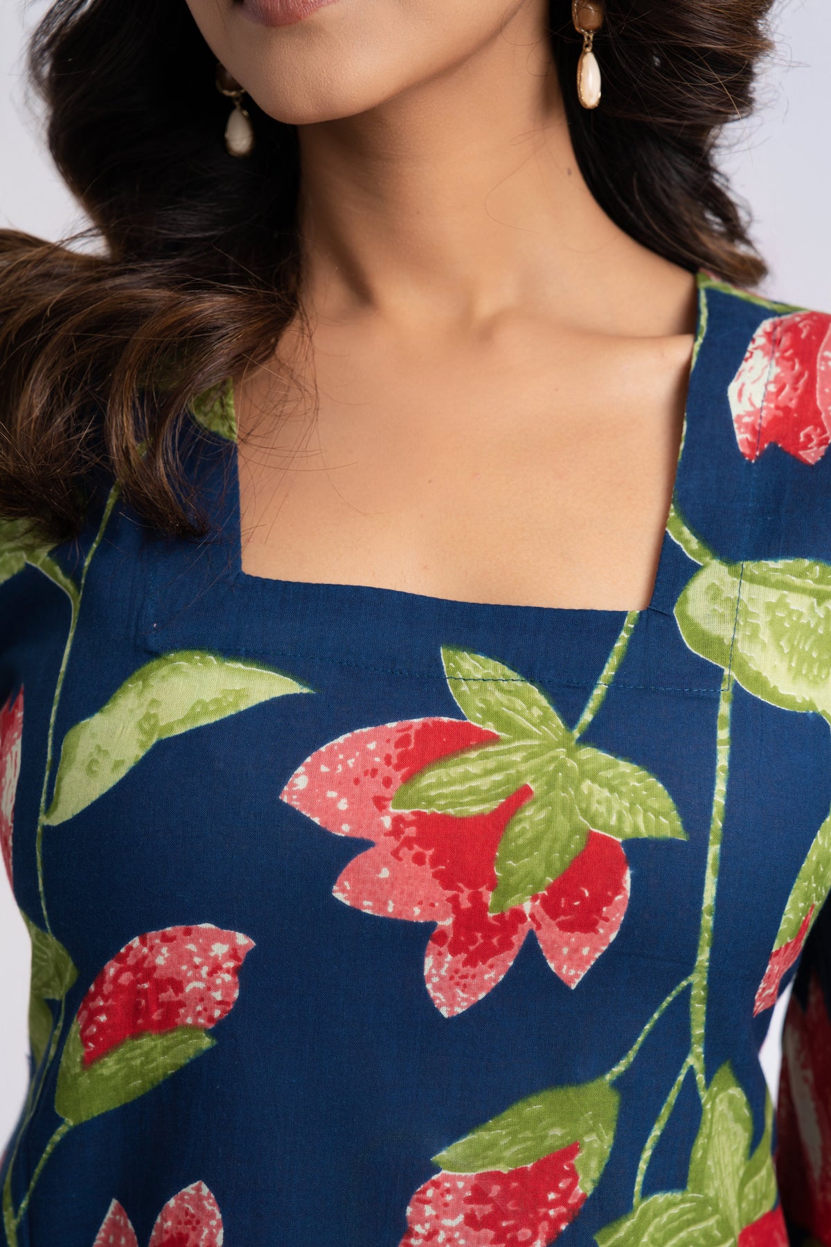 Lotus Square Neck Kurti