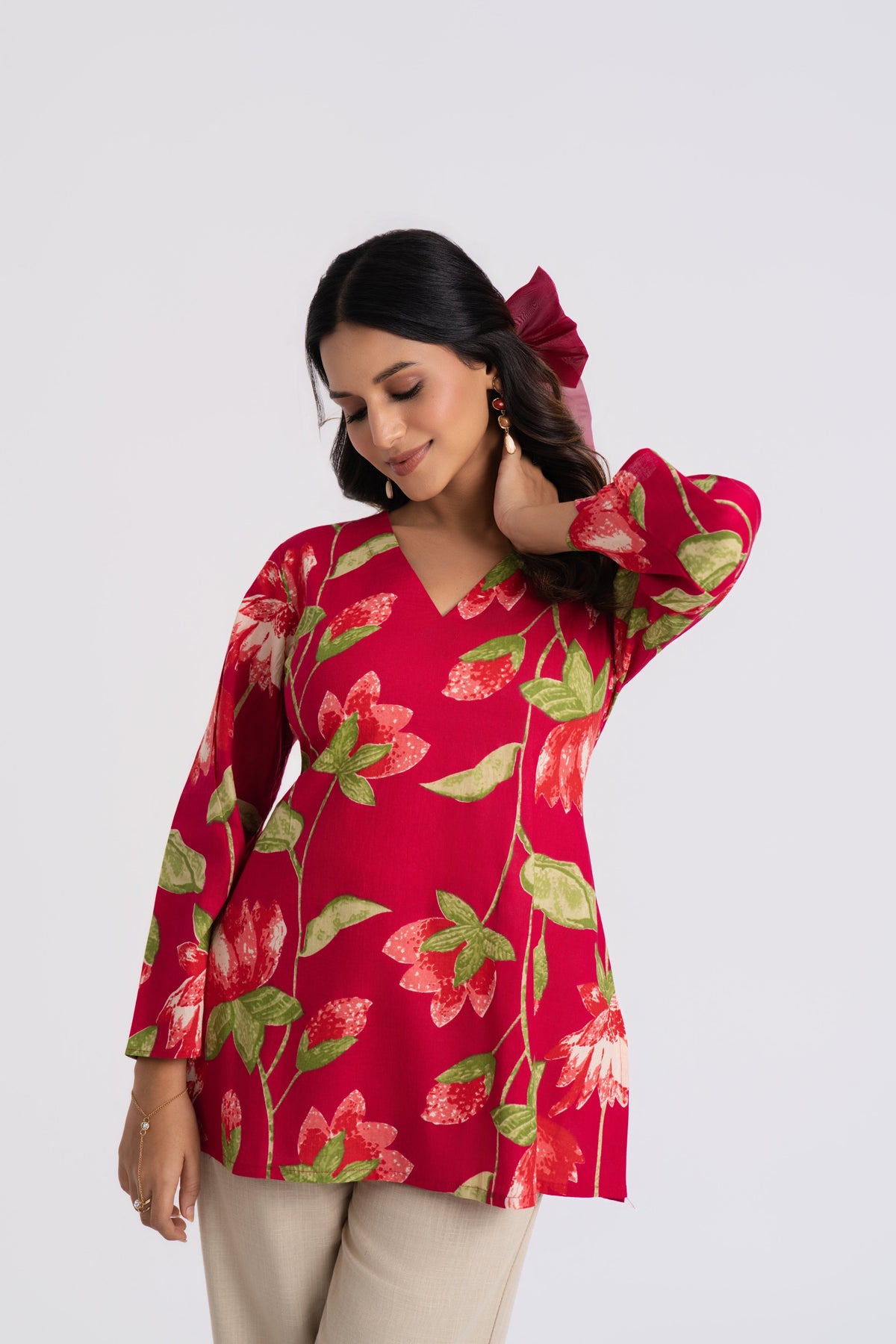Aira  V-Neck Kurti