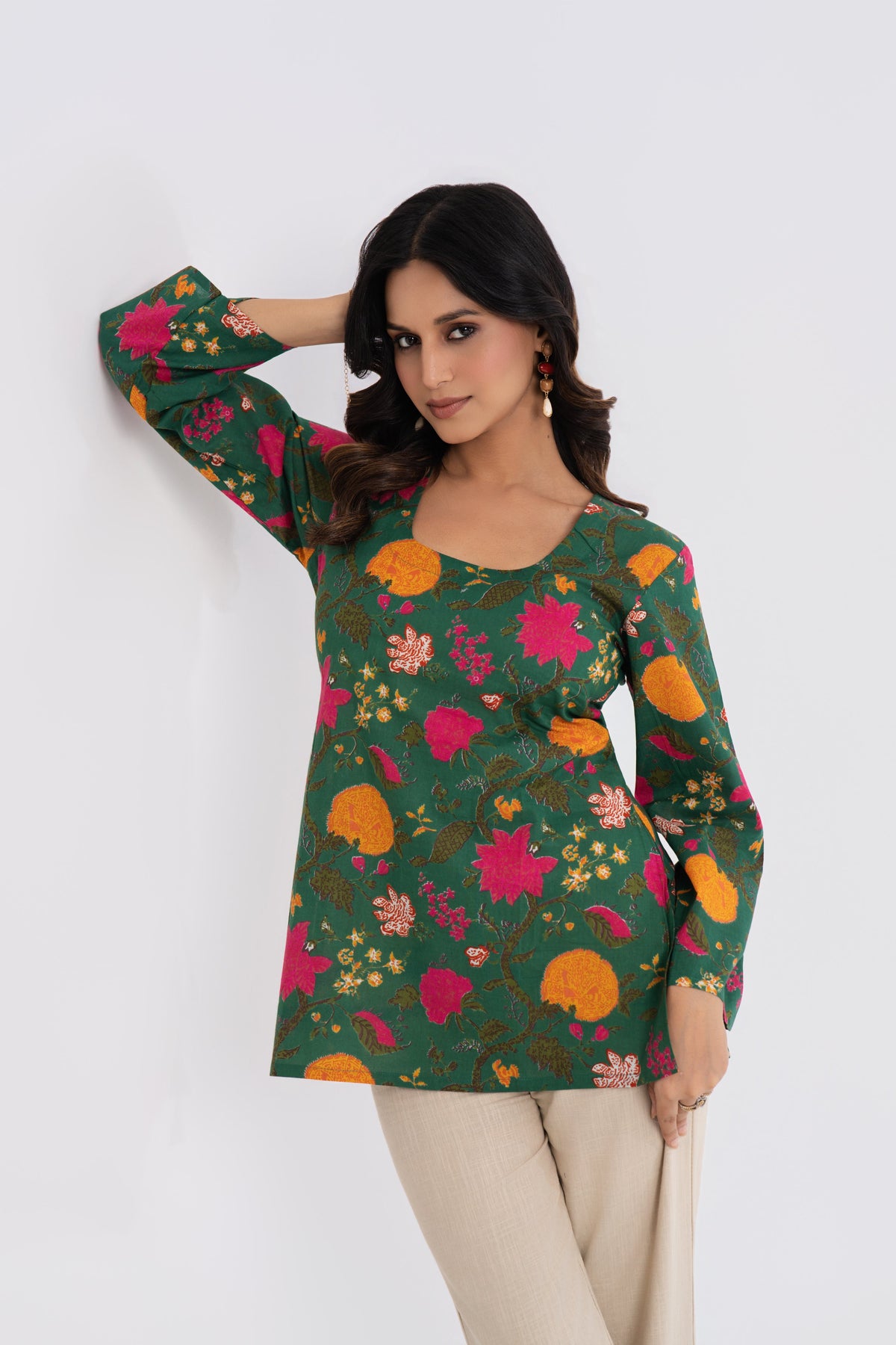 Gulzar Round Neck Kurti