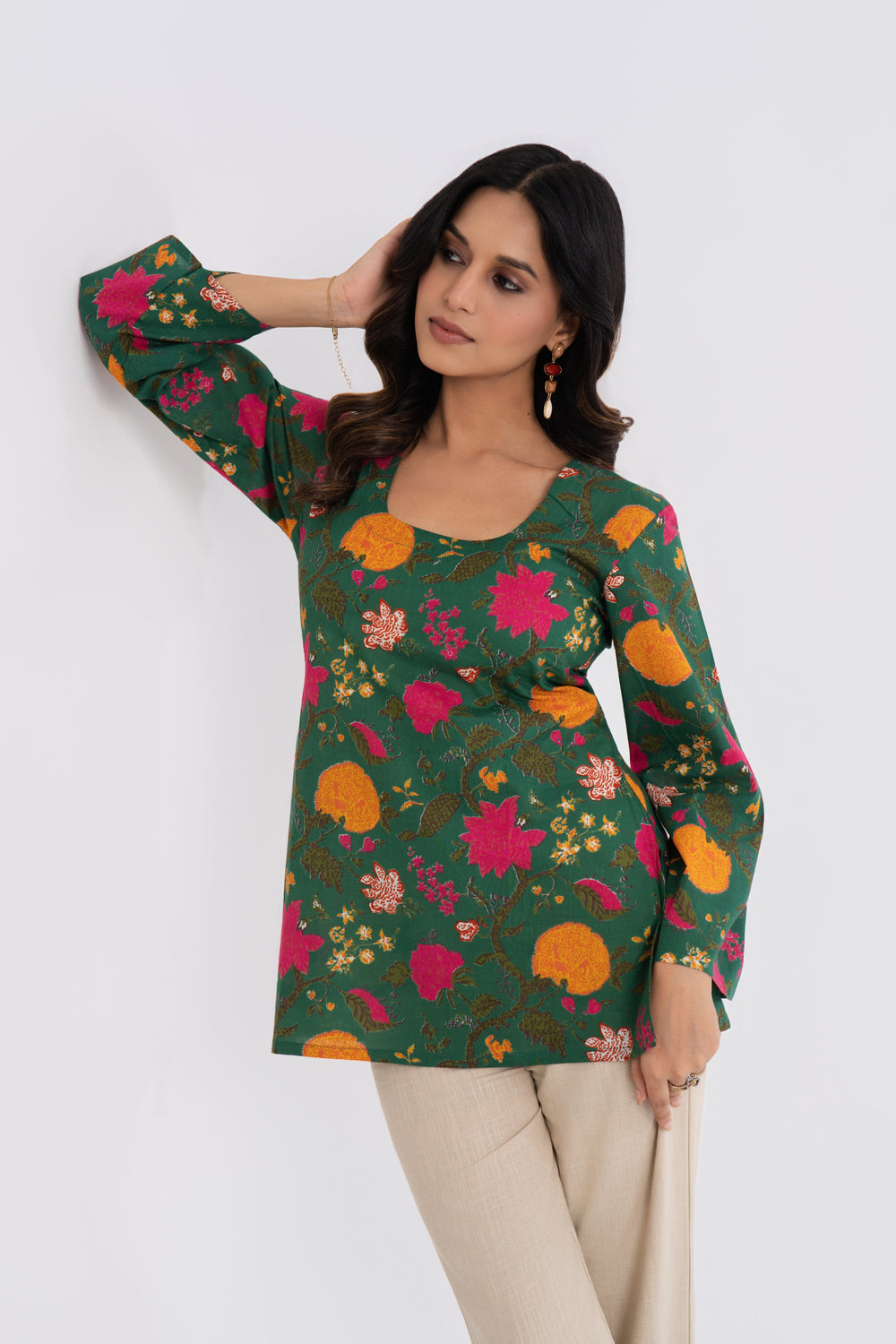 Gulzar Round Neck Kurti