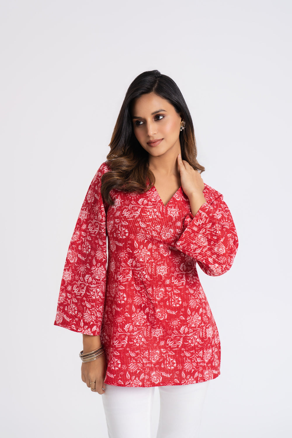 Adaa V-Neck Kurti