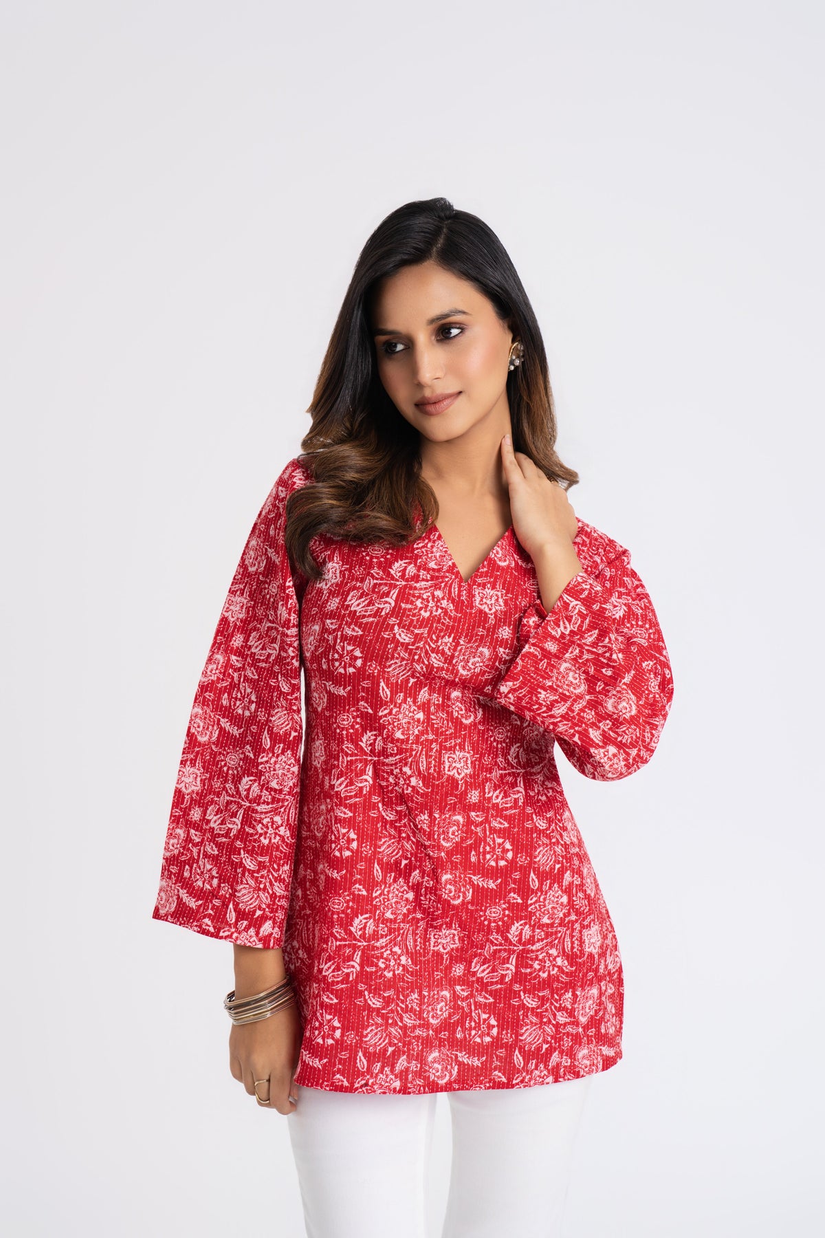 Adaa V-Neck Kurti