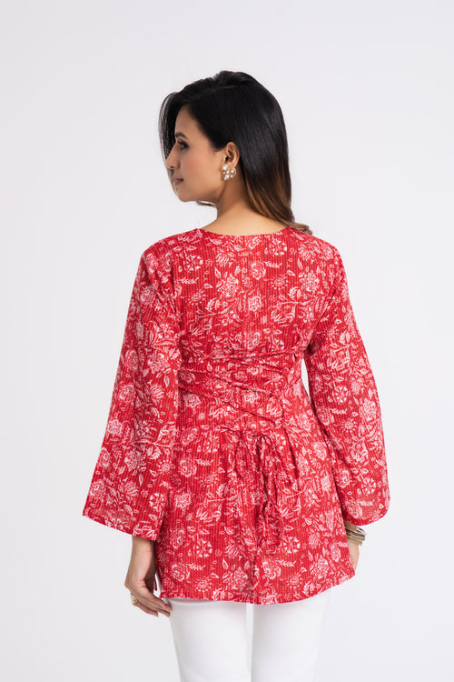 Adaa V-Neck Kurti
