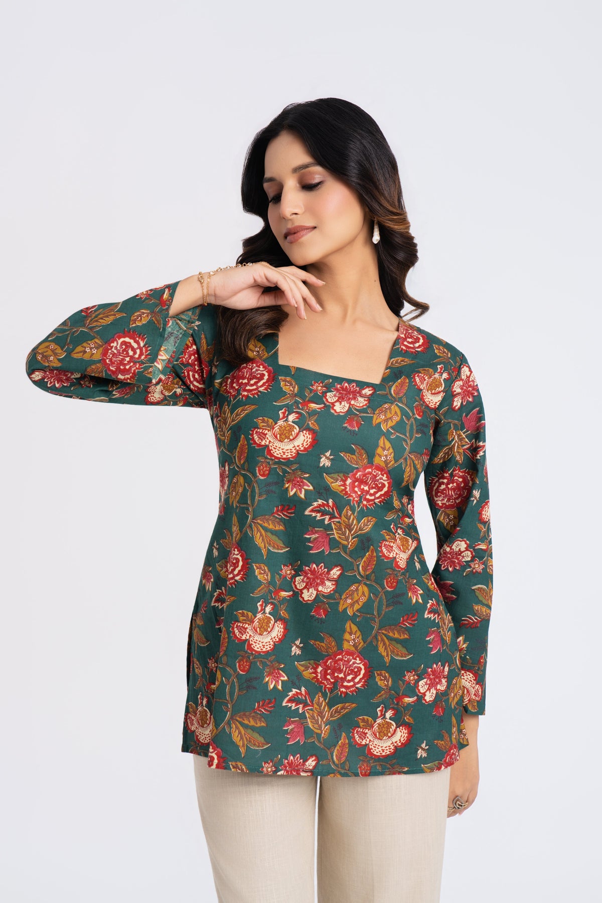 Rooh Square Neck Kurti