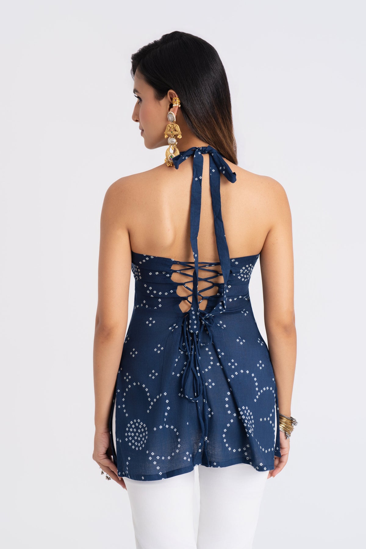 Saanjh Halterneck Kurti