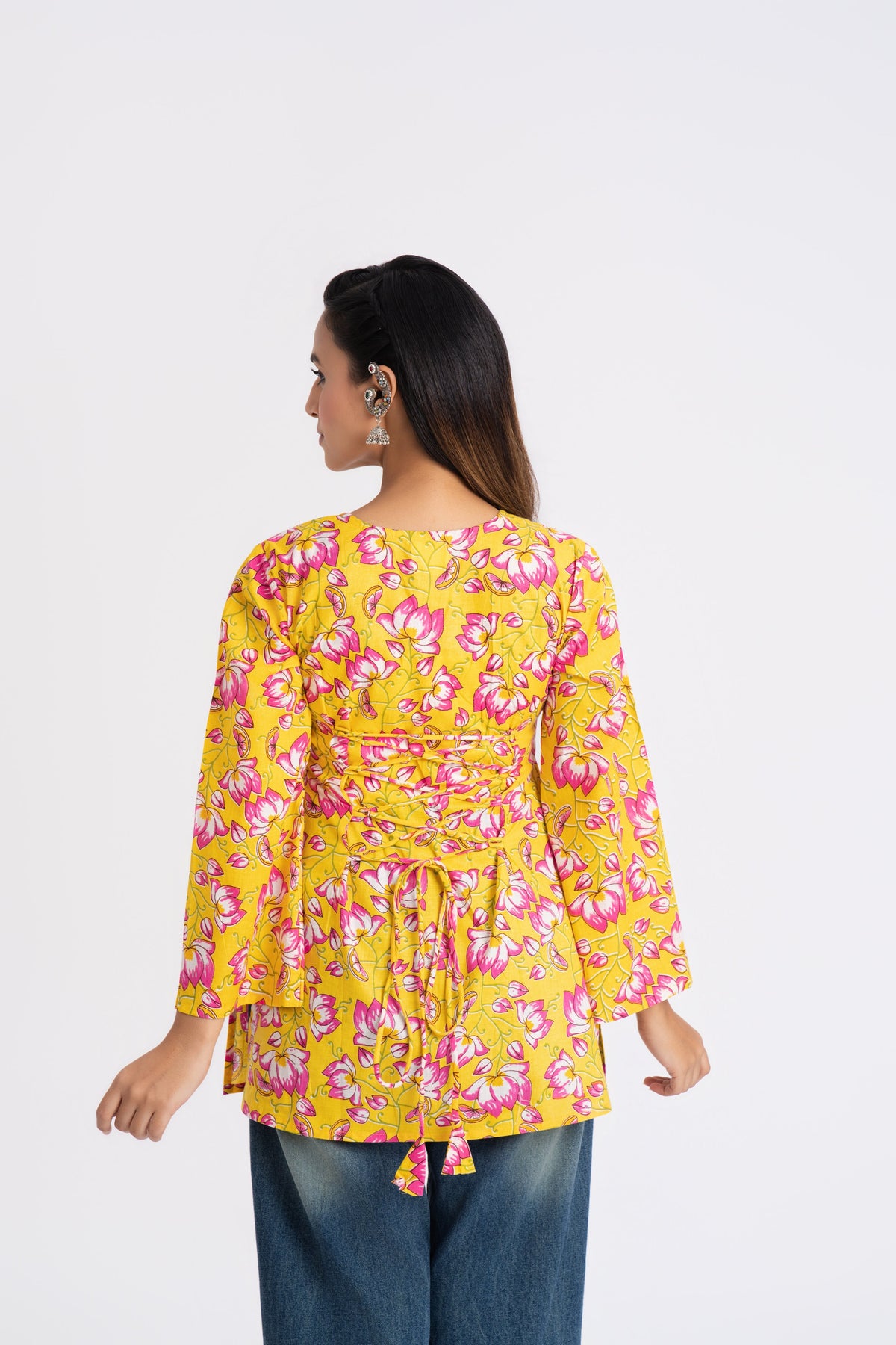 Kesar BellSleeves Kurti