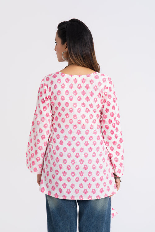 Gulabi Corset Tie-Up Kurti